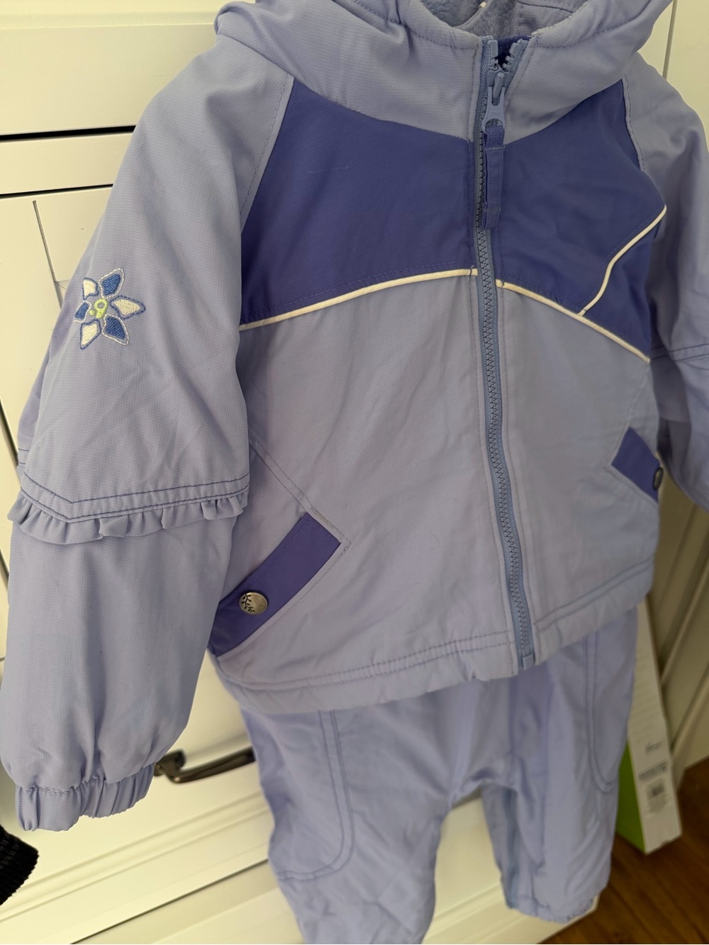 Columbia Toddler 18 M Lavender Purple Snow Suit WaterProof Jacket Adjustable Bib - Picture 2 of 11
